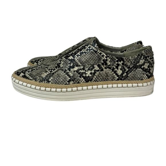 J Slides Karla Python Snakeskin Leather Slip-On Sneakers size 8 - Picture 7 of 9